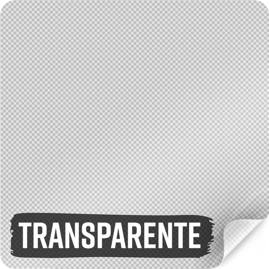 Stickers de vinilo transparente